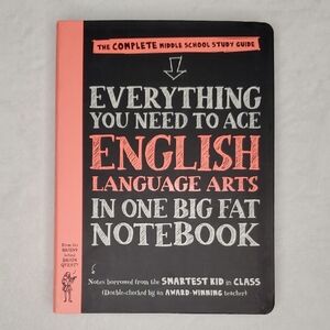 NEW English Language Arts Middle School Study Guide Book Homeschool Tutoring
